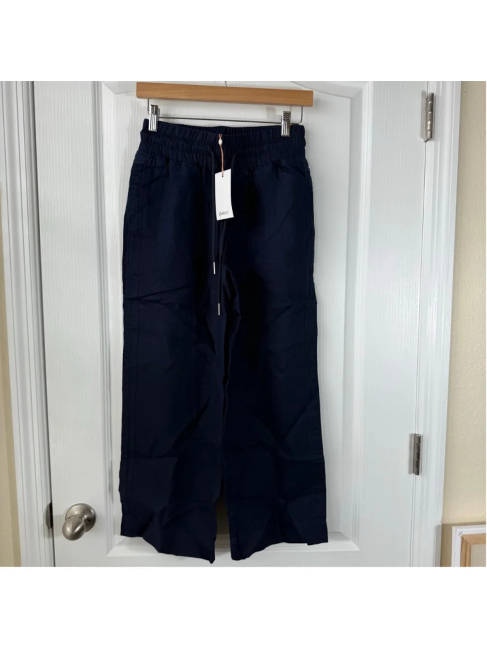 Women's Quince Wide Leg Pants XS Deep Navy